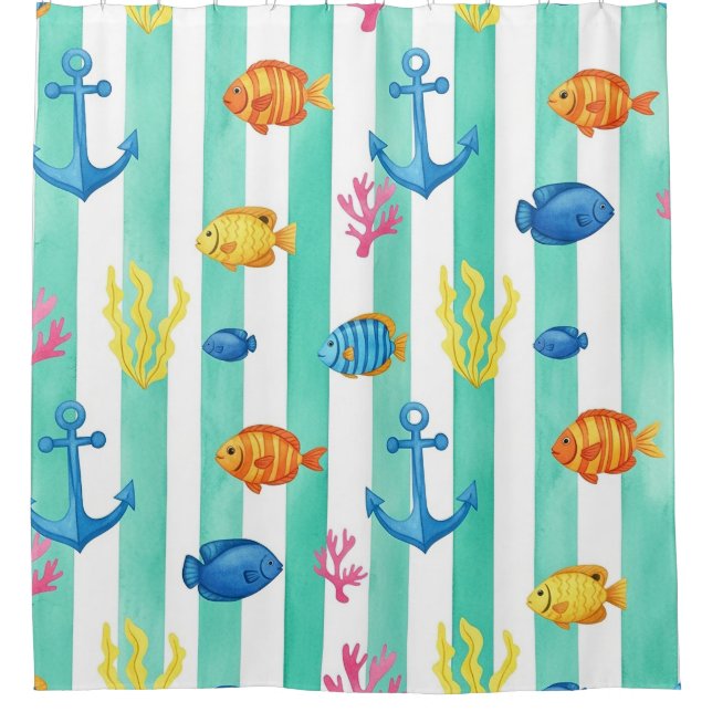 Retro Nautical Watercolor Pattern (9) (Front)