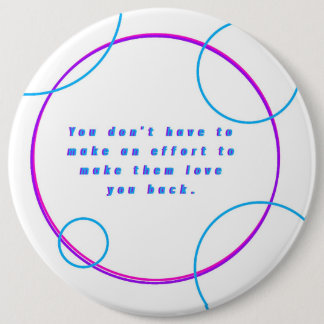 Retro Neon Aesthetic Heartbreak Quote Button⁠ 6 Inch Round Button