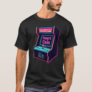 Retro Neon Arcade Machine - Vintage Lover Gifts T-Shirt