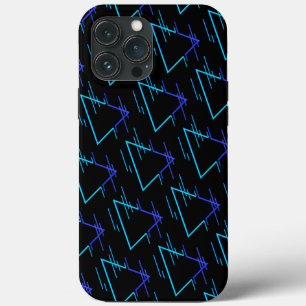 Retro Neon Geometric Pattern 3 iPhone 13 Pro Max Case