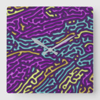 Retro Neon Maze Pattern – Arcade Aesthetic