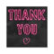 Retro neon pink sign black order thank you