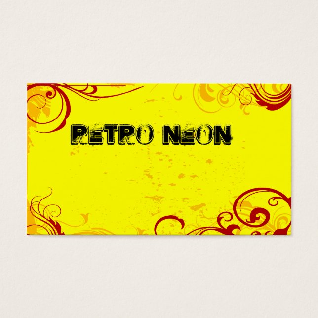 Retro Neon Yellow (Front)