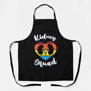 Retro Nephrology Team Dialysis Nurse Kidney Squad Apron