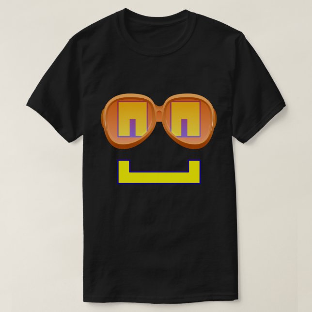 Retro Nerd Robot T-Shirt (Design Front)