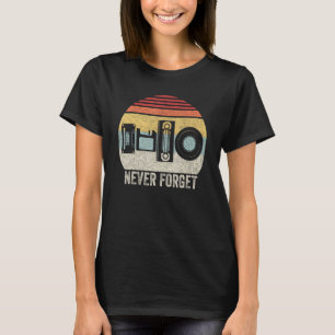 Retro Never Forget Shirt Sarcastic Humour Funny Mu