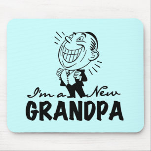 Retro New Grandpa Mousepad