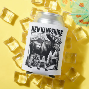 Retro New Hampshire Can Cooler