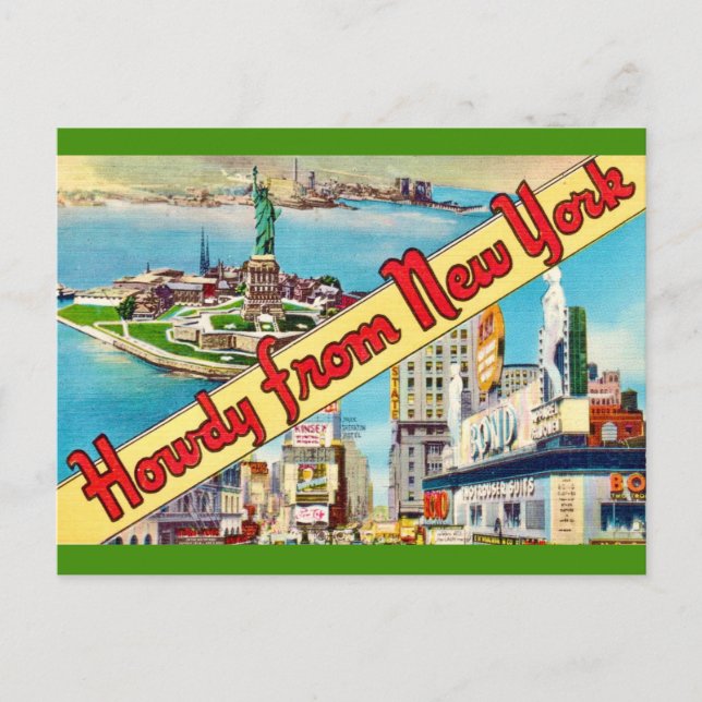 Retro New York City Postcard (Front)