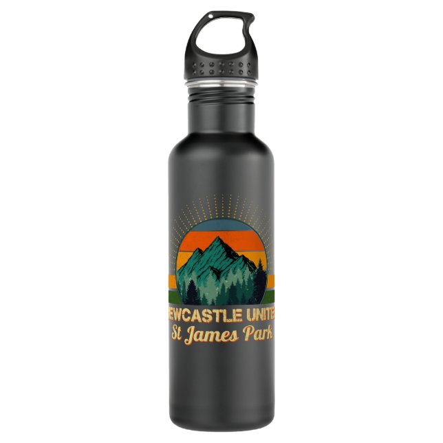 Retro Newcastle United St James Park Moutains Camp 710 Ml Water Bottle (Front)