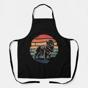 Retro Newfoundland Vintage Dog Lover Gifts for Men Apron