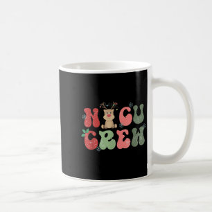 Retro Nicu Crew Christmas Lights Reindeer Neonatal Coffee Mug