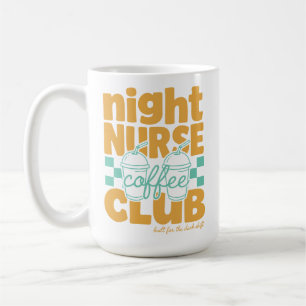 Retro Night Nurse Coffee Club Cute RN Mug