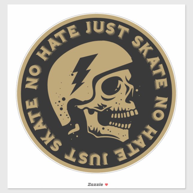Retro no Hate Just Skate Skull (Sheet)