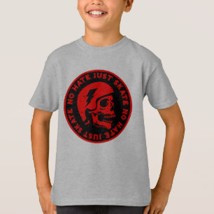 Retro no Hate Just Skate Skull T-Shirt