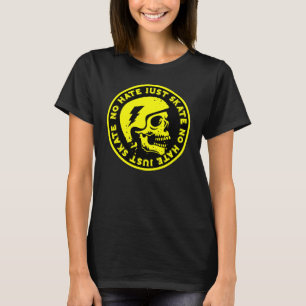 Retro no Hate Just Skate Skull T-Shirt