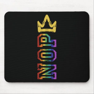 Retro No Kings Nope Protest Sign Shirt For Men Wom Mouse Pad