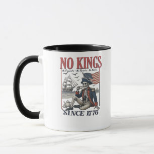 Retro No Kings Since 1776 Rejecting Kings Classic  Mug