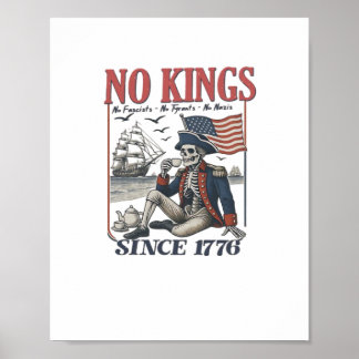 Retro No Kings Since 1776 Rejecting Kings Classic Poster
