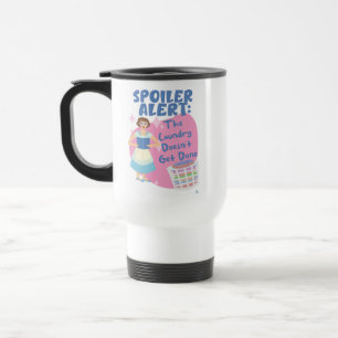 Retro No Laundry Happened Reader Cartoon Wife Travel Mug