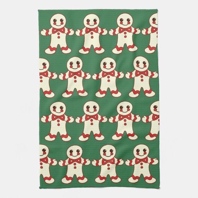 Retro Noël Cookies Cuisine Serviette Cadeau (Vertical)