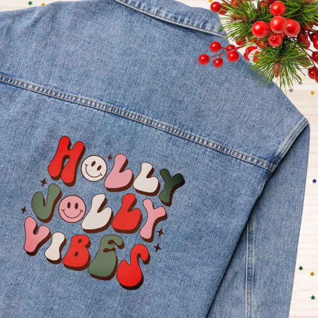 Retro Noël Holly Jolly Vibes Vacances tendance (Créateur téléchargé)