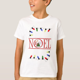 retro NOEL string of lights T-Shirt