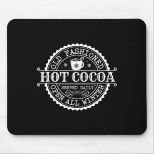 Retro North Pole Old Fashioned Hot Cocoa Coffee Me Mouse Pad