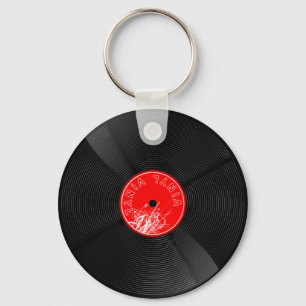 Retro Nostalgia at Your Fingertips: Vinyl Vibes Keychain