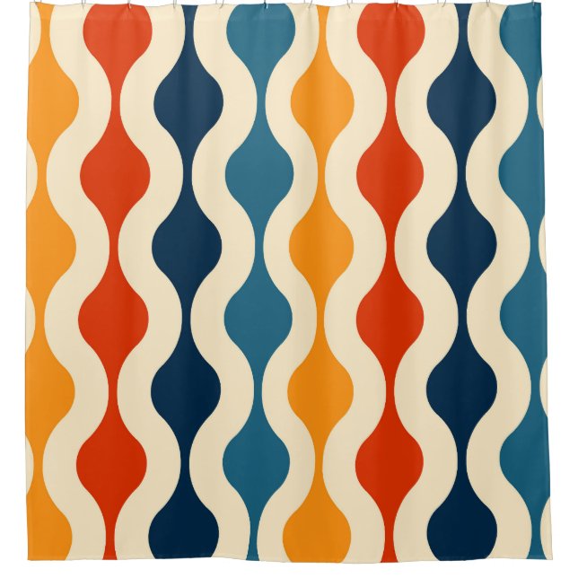 Retro nostalgic, colourful, seamless background. (Front)