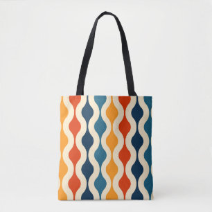 Retro nostalgic, colourful, seamless background. tote bag