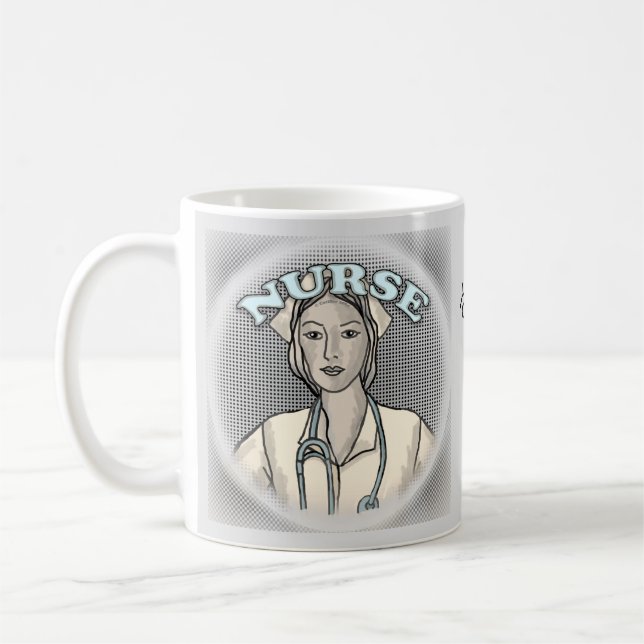 Retro nurse  coffee mug (Left)