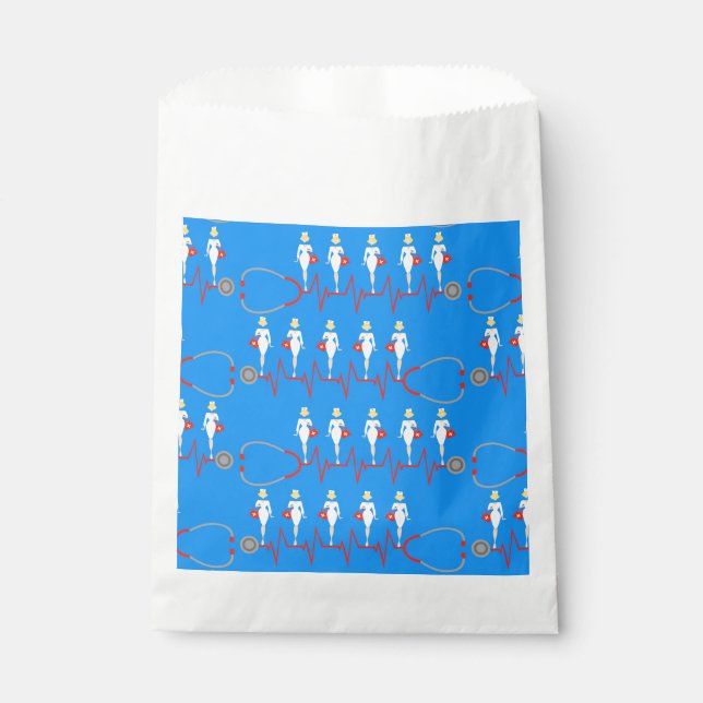 Retro Nurse Favour Bags (Front)