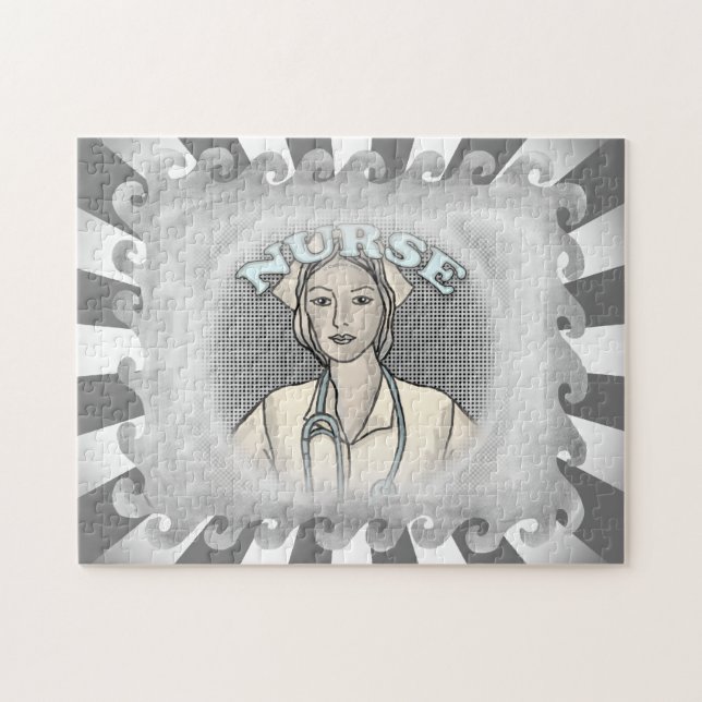 Retro nurse  jigsaw puzzle (Horizontal)