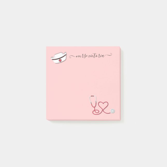 Retro Nurse Medical Post-it Notes (Front)