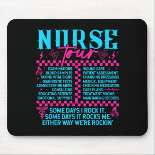 Retro Nurse Nurse Week Men Women Nurse Mouse Pad