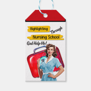 Retro Nurse Pinup_ Nursing Notes Gift Tags