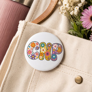 Retro Nurse Practitioner 2 Inch Round Button