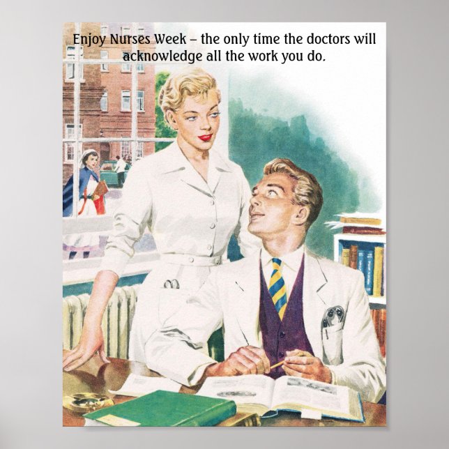 Retro Nurses - Enjoy Nurses Week, Poster (Front)