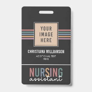 Retro Nursing Assistant CNA Nursing Aide Badge