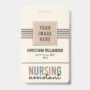 Retro Nursing Assistant CNA Nursing Aide Badge