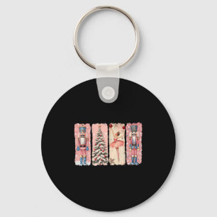 Retro Nutcracker Ballet Nk Christmas Xmas Vibes Wo Keychain