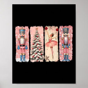 Retro Nutcracker Ballet Nk Christmas Xmas Vibes Wo Poster