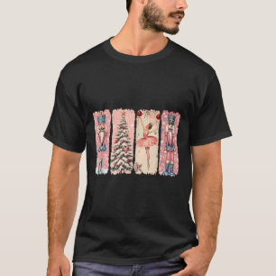 Retro Nutcracker Ballet Nk Christmas Xmas Vibes Wo T-Shirt