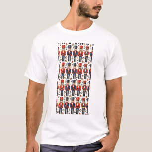 Retro Nutcracker Soldiers Pattern T-Shirt