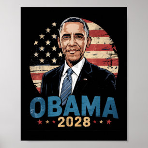 Retro Obama Vintage President 2028 Obama Poster