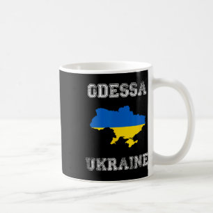 Retro Odessa Ukraine Distressed Ukraine Flag  Coffee Mug