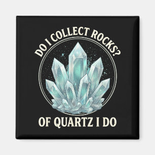 Retro of quartz do rock collector geode hunter magnet