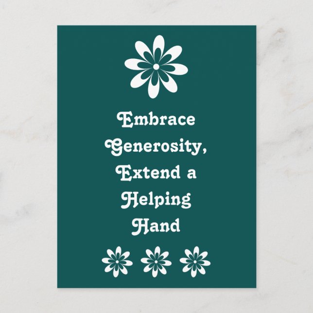 Retro Office Motivational Inspirational Postcard (Front)