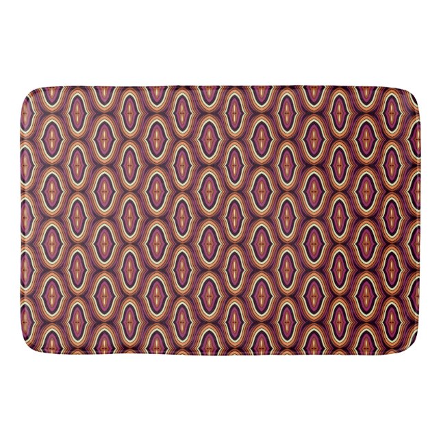 Retro Ogee Pattern Bath Mat (Front)